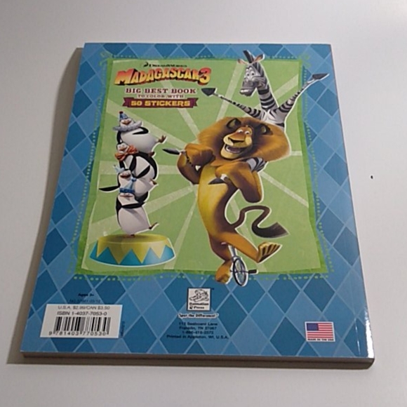 Madagascar 3 Coloring book - Picture 2 of 2